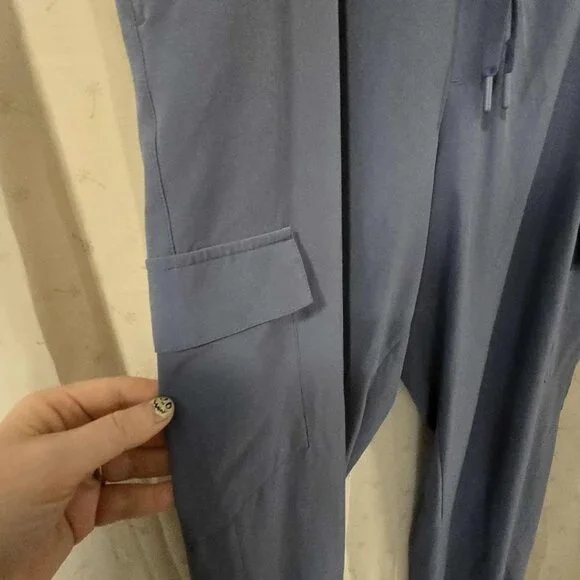 Blue Lightweight Cargo Jogger Pants - Stretch and Pockets! - Picture 2 of 8